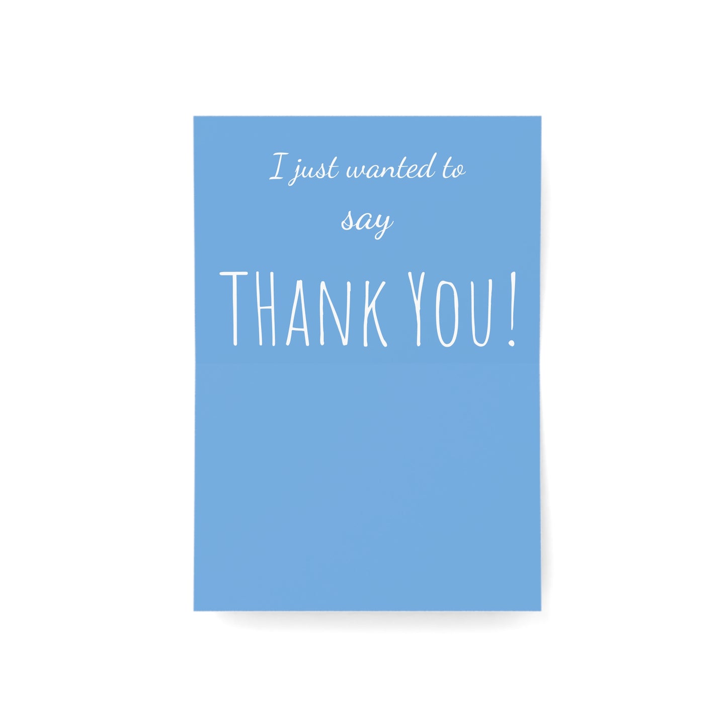 Thank you, cards, Art print Thank you cards, "I just wanted to say thank you!"