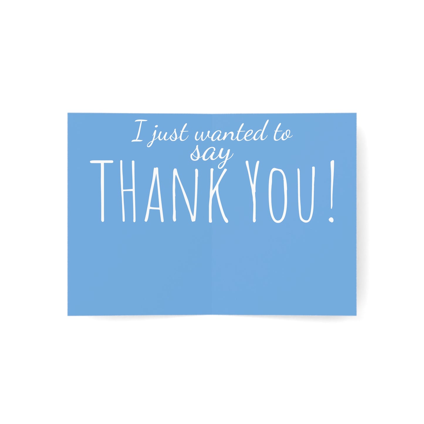 Thank you, cards, Art print Thank you cards, "I just wanted to say thank you!"